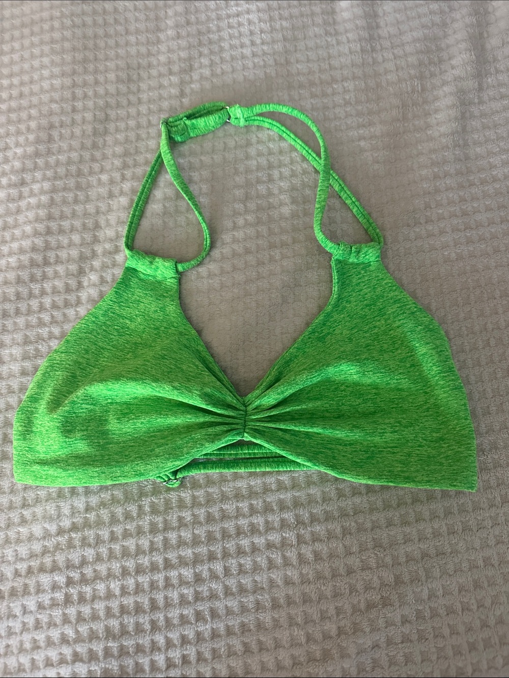 Bombshell Sportswear Bright Green Halter Bikini Top